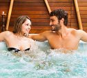 couple enjoying in the tub